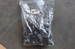 Paletteninhalt mit Montagematerial