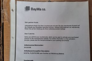 PV Aktivierungs Voucher