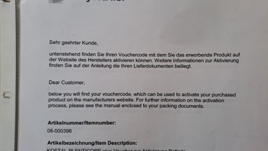 PV Aktivierungs Voucher