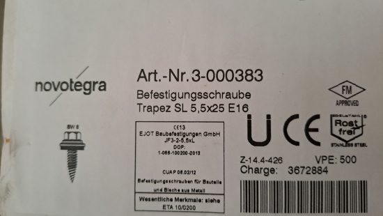 Befestigungsschraube Trapez, EJOT, 