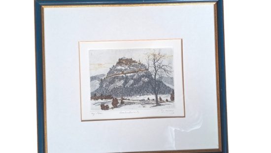 Farbradierung R