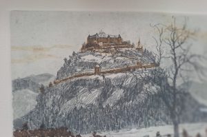 Farbradierung R