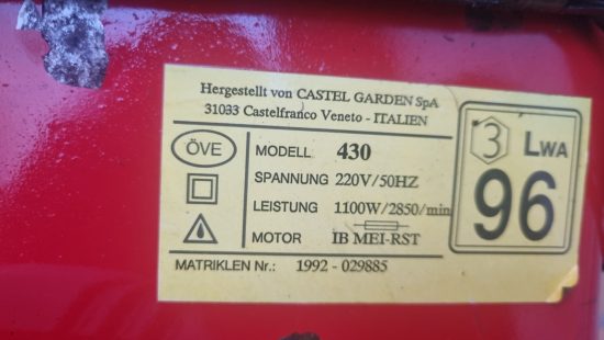 Elektro Rasenmäher