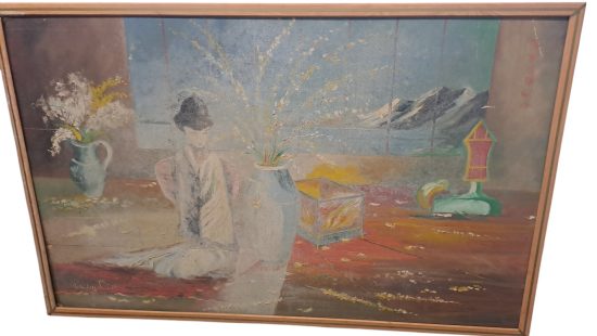 Gemälde Geisha K