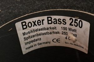 Boxer Bass 250 K