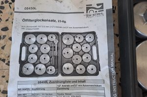 Ölfilter Glockensatz