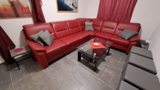 Leder Ecksofa