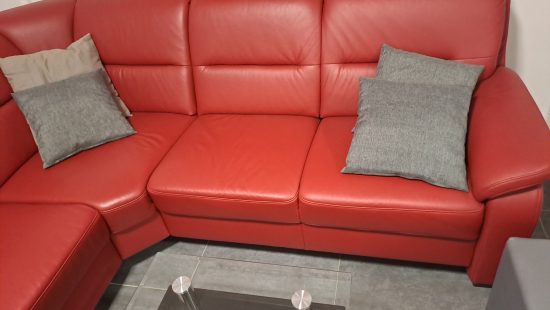 Leder Ecksofa