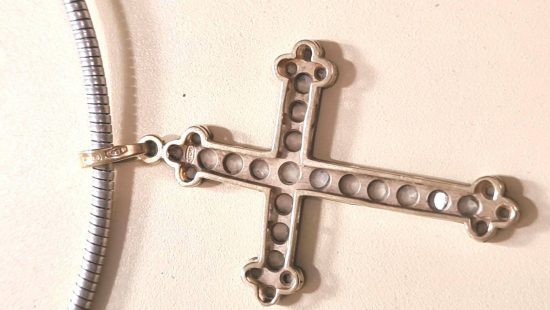 Silber Halskette mit Kreuz