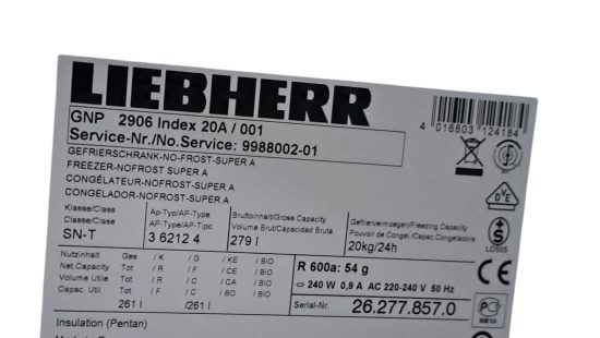 Tiefkühlschrank