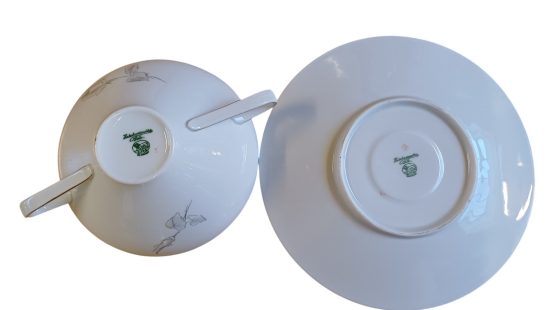 Suppentasse mit Untertasse