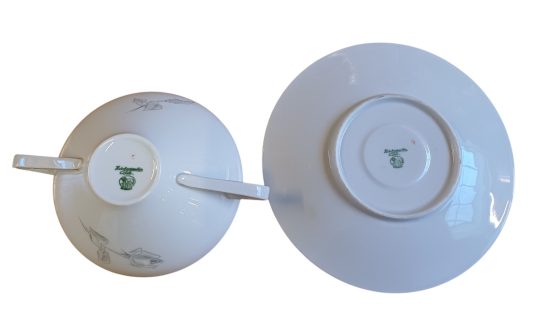 Suppentasse mit Untertasse