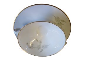 Suppentasse mit Untertasse