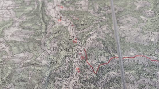 Historische Wanderkarte