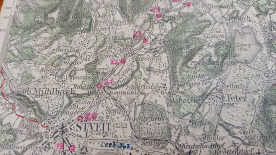 Historische Wanderkarte