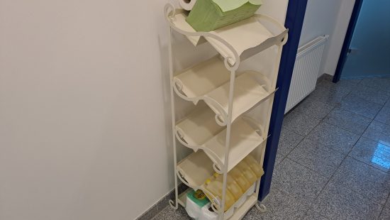 Metallregale WC