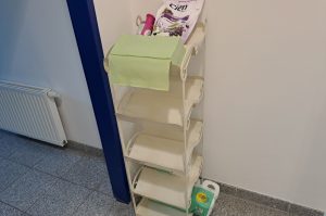 Metallregale WC