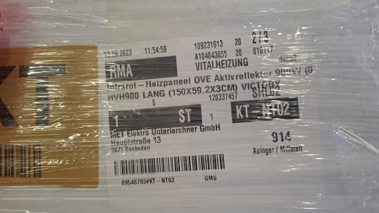 Infrarot Heizpaneel Vitalheizung