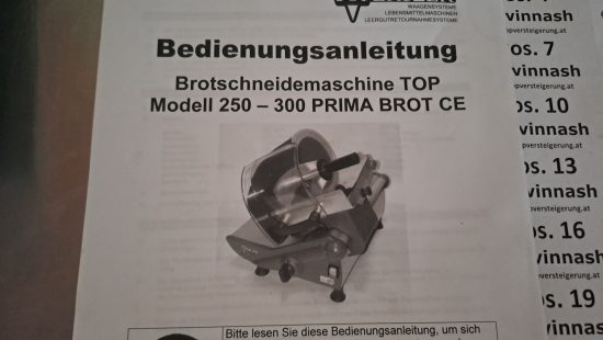Brotschneidemaschine