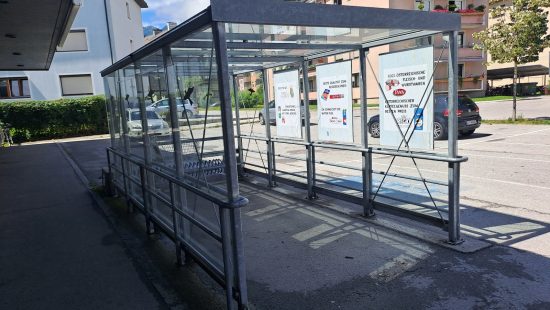 Einhausung für Einkaufswagen