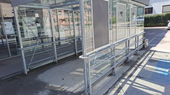 Einhausung für Einkaufswagen