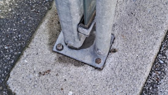 Einhausung für Einkaufswagen