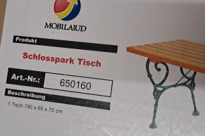 Schloßparktisch