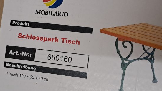Schloßparktisch