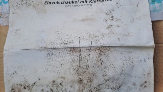 Einzelschaukel mit Kletterteil