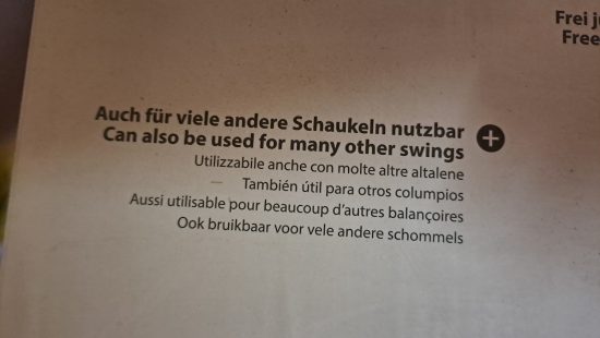 Schaukel Basismodul