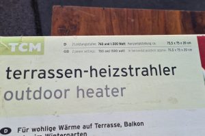 Terrassen-Heizstrahler