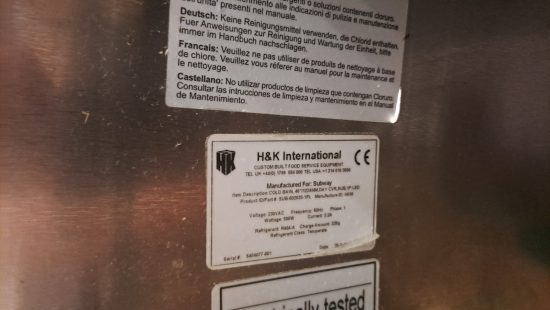 Kühlvitrinenthekenverbau