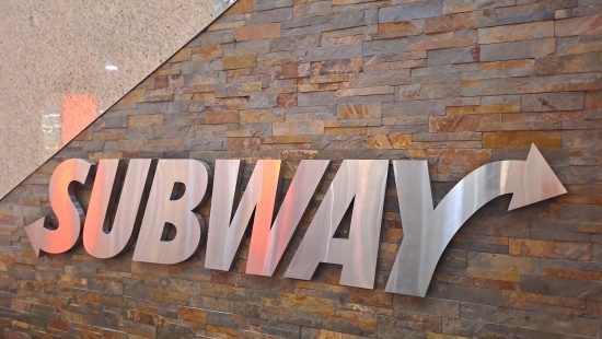 Subway Aufschrift