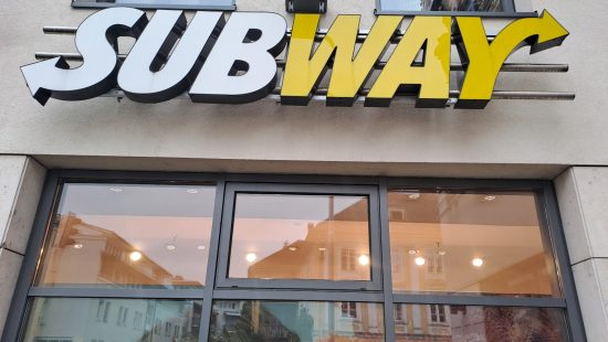 Subway Leuchtreklame Außen