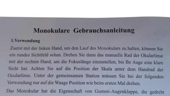 Monokular