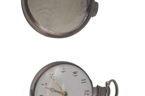 Silberne Spindel Taschenuhr