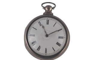 Silberne Spindel Taschenuhr