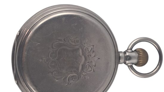 Silberne Taschenuhr