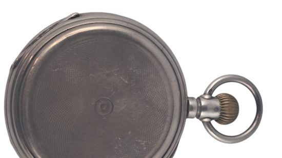 Silberne Taschenuhr
