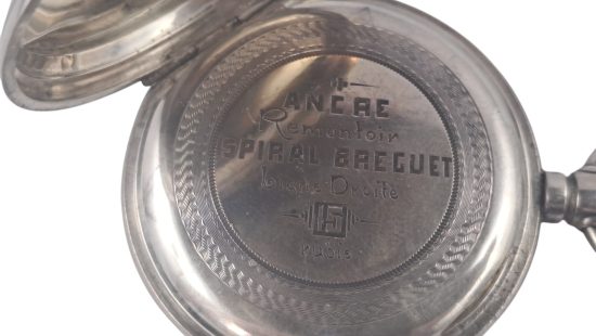 Silberne Taschenuhr