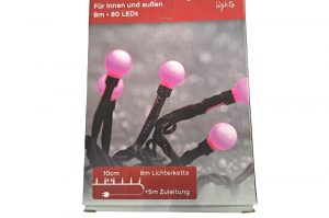 Lichterkette Berry pink