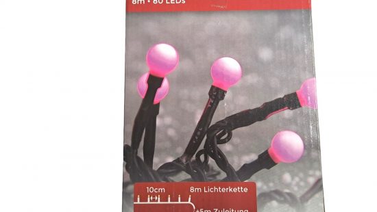 Lichterkette Berry pink