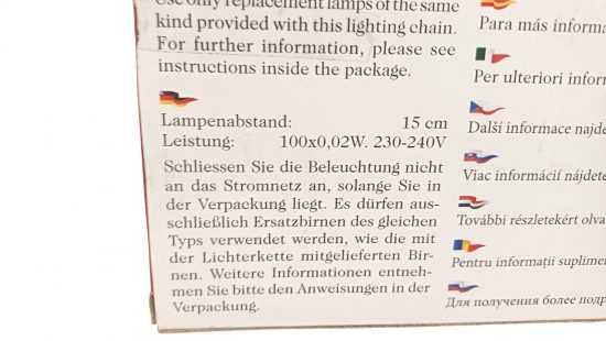 Led Lichterkette innen