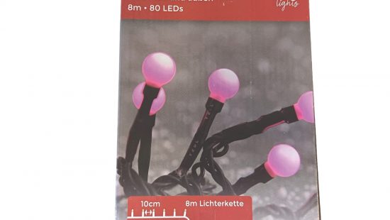 Lichterkette Berry pink