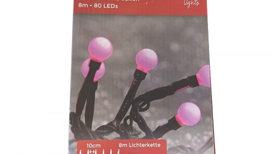 Lichterkette Berry pink