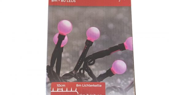 Lichterkette Berry pink