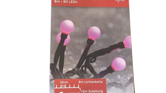 Lichterkette Berry pink