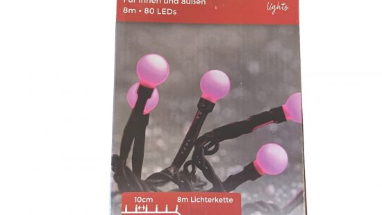 Lichterkette Berry pink