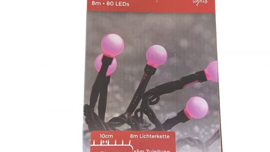 Lichterkette Berry pink