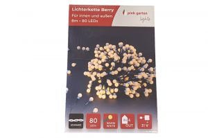 Lichterkette Berry white